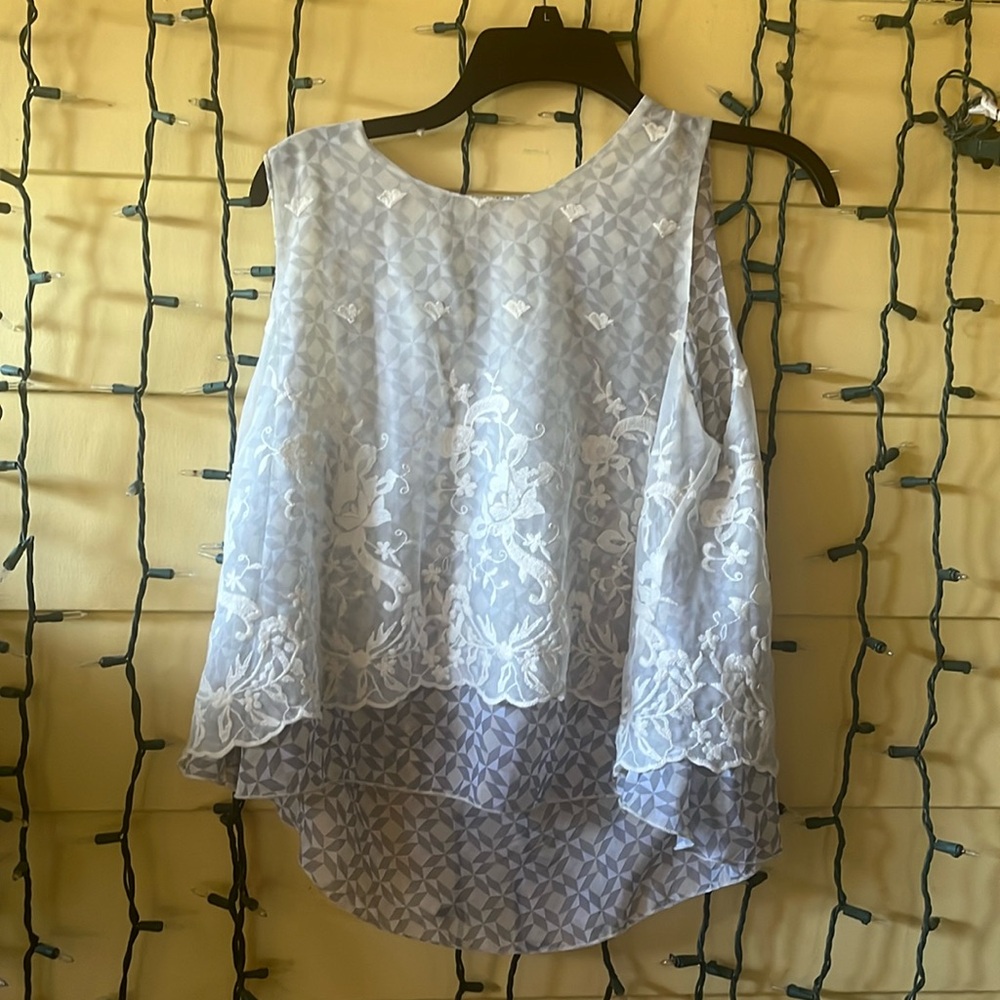Mauve lace top